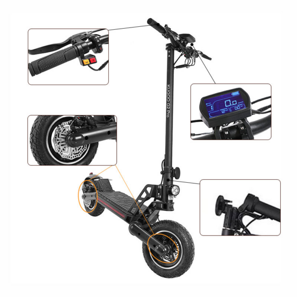 Patinete electrico con luces led