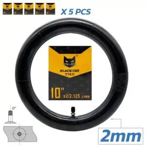 Cámara premium 2.0mm grosor 10x2/2,125 Válvula Recta - 5unidades [Black cat]